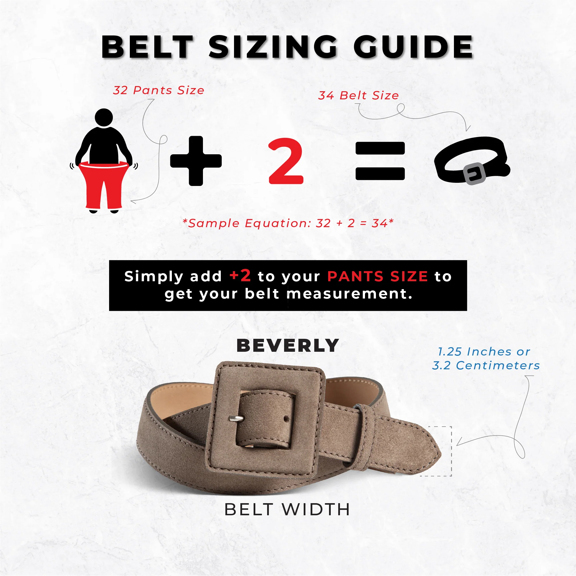 Women's Leather Belt | Beverly | Beige - Image 3