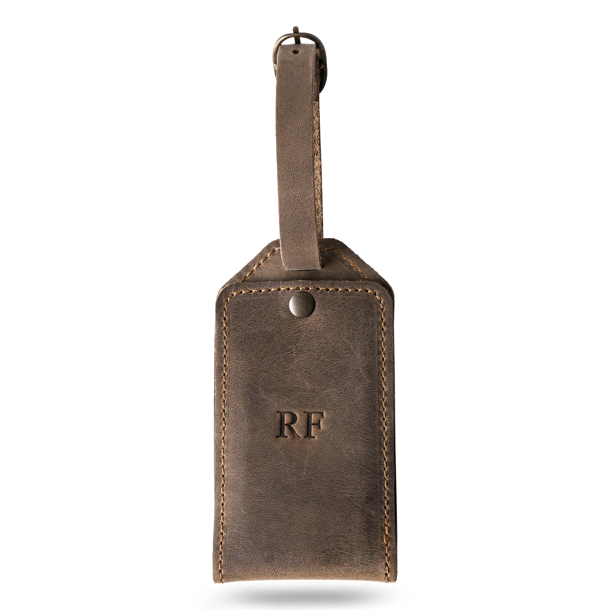 Bond Leather Luggage Tag | Sand Brown - Image 8