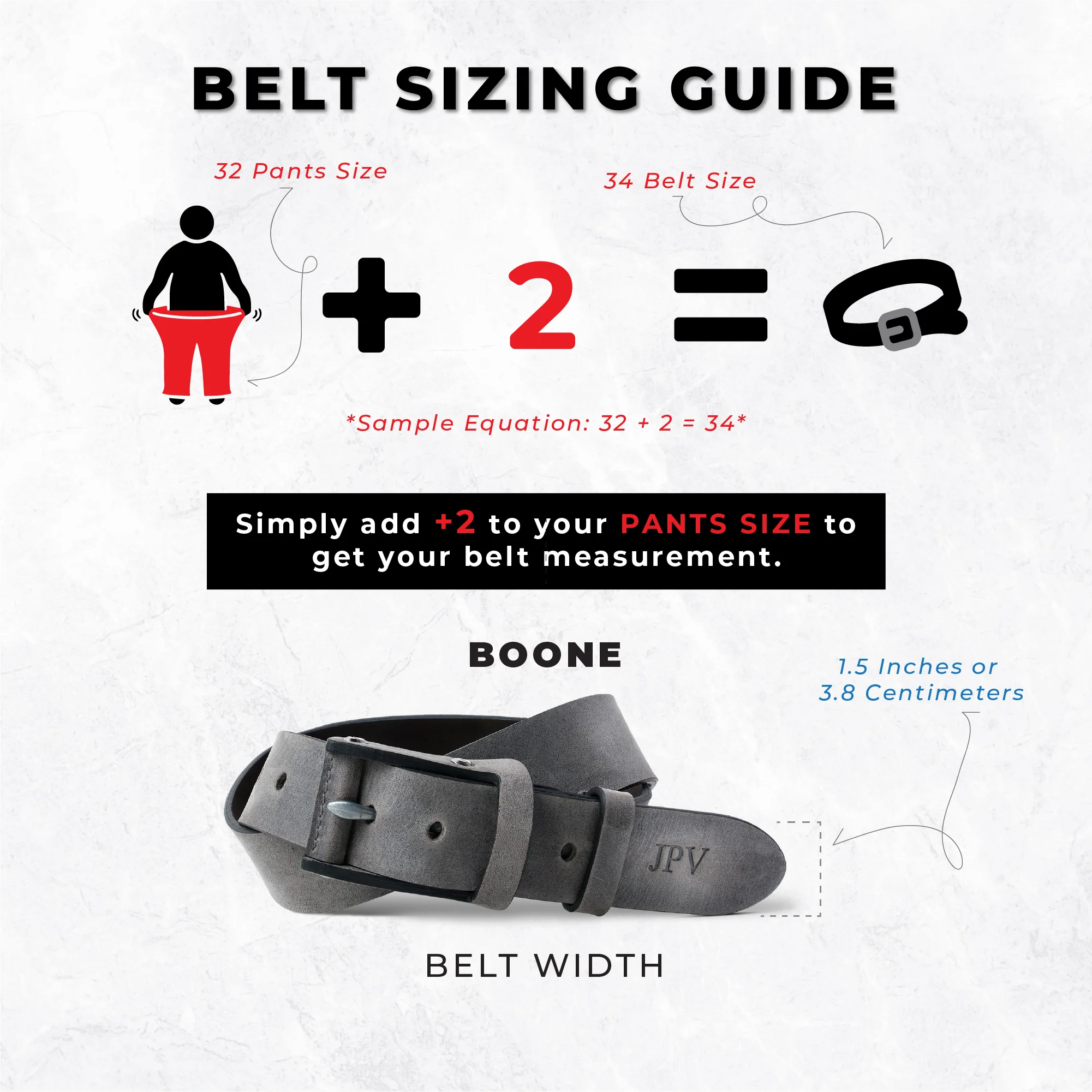 Boone Men's Leather Belt | Mocha Brown - Image 3