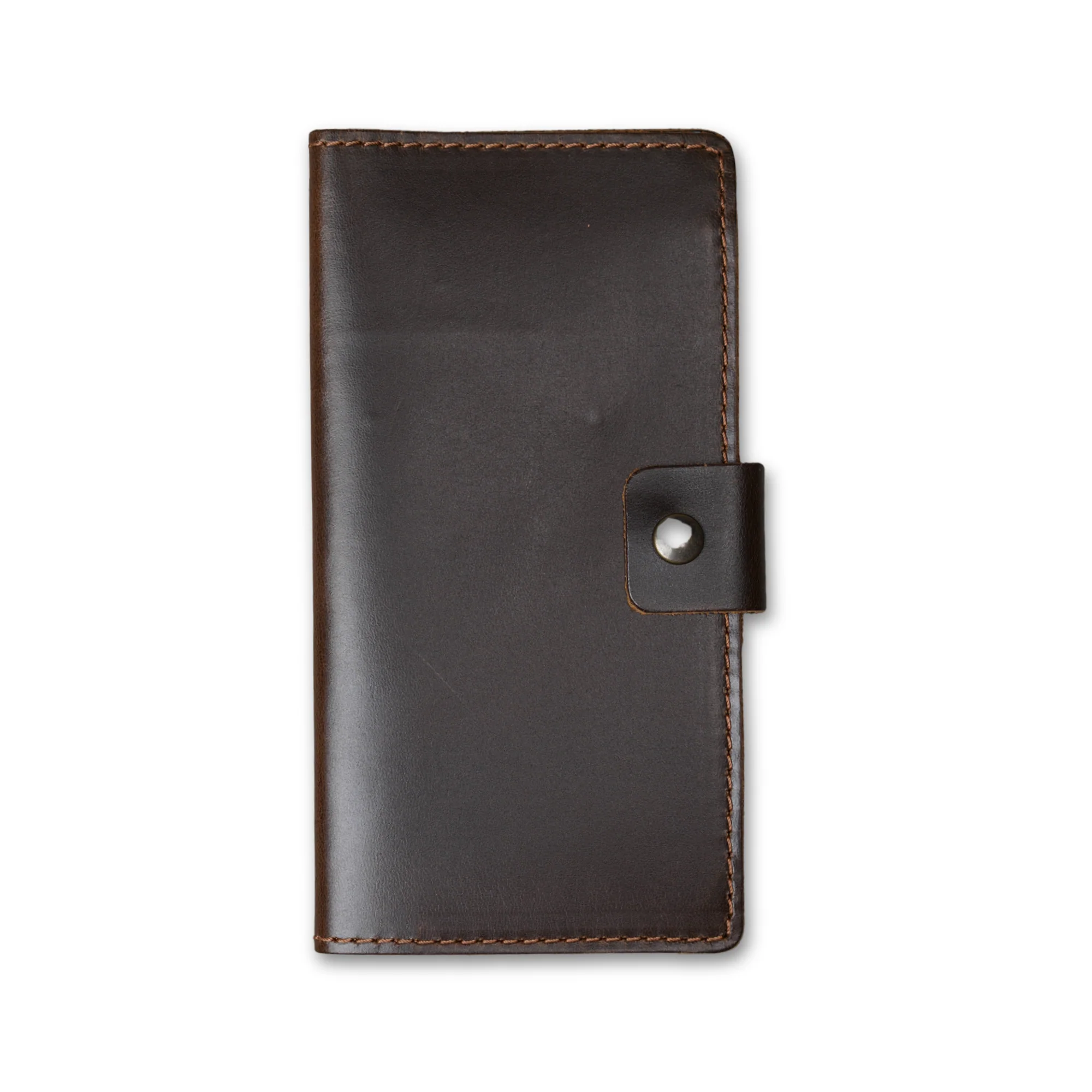 Clark Leather Checkbook Cover | Dual Tone Coffee