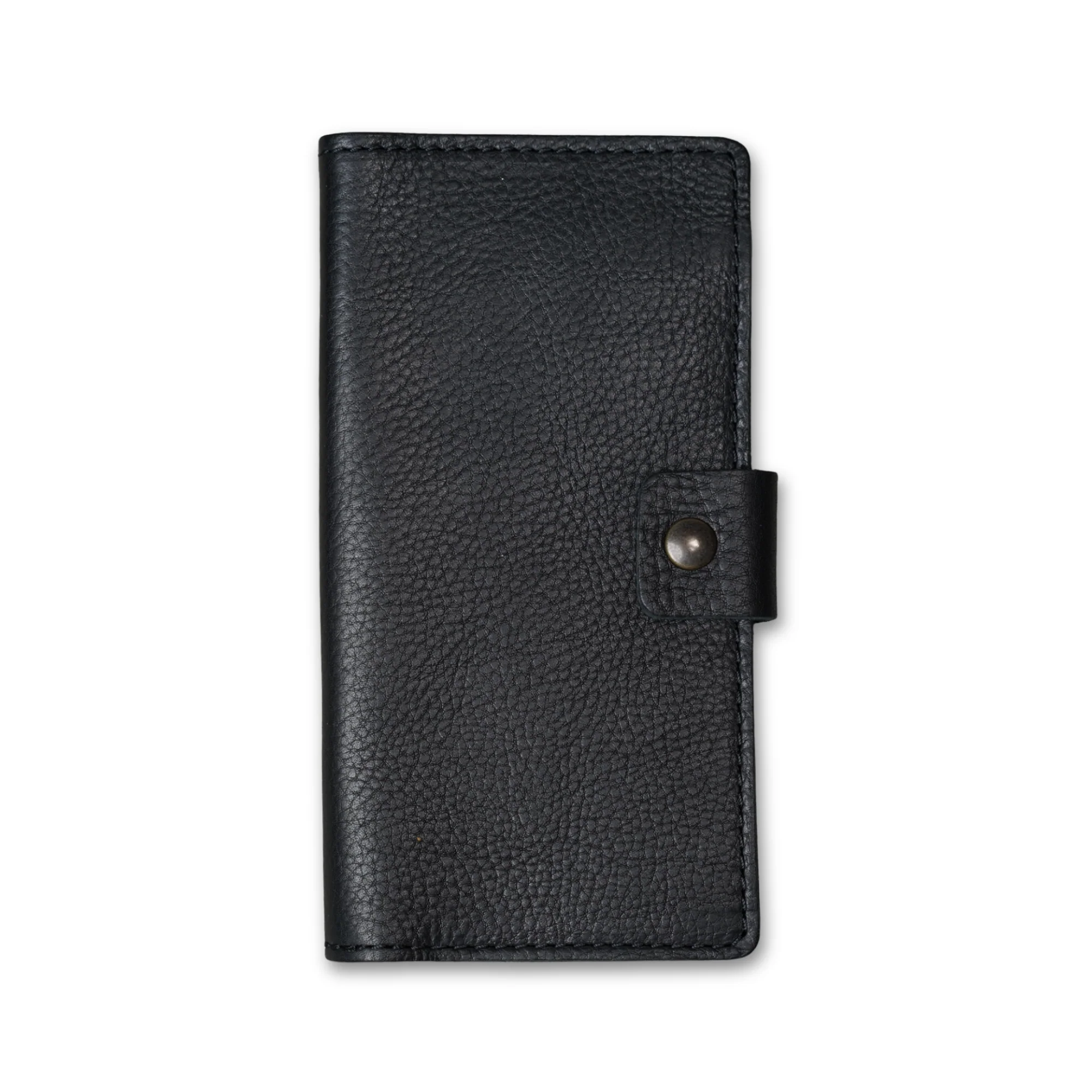 Clark Leather Checkbook Cover | Dymnos Black