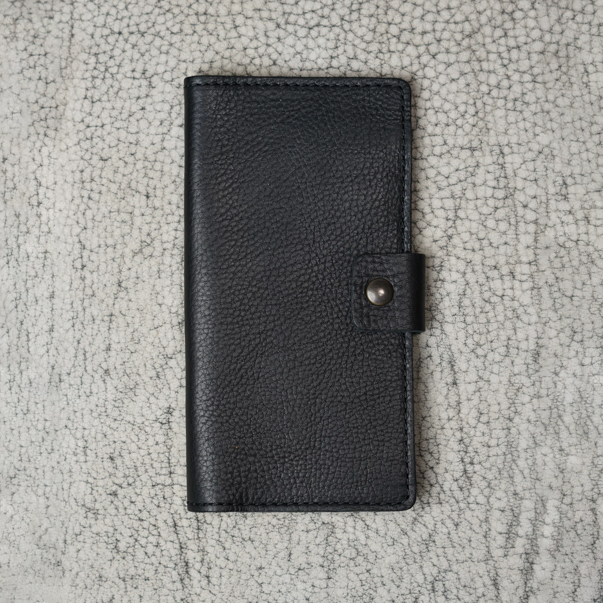Clark Leather Checkbook Cover | Dymnos Black - Image 3