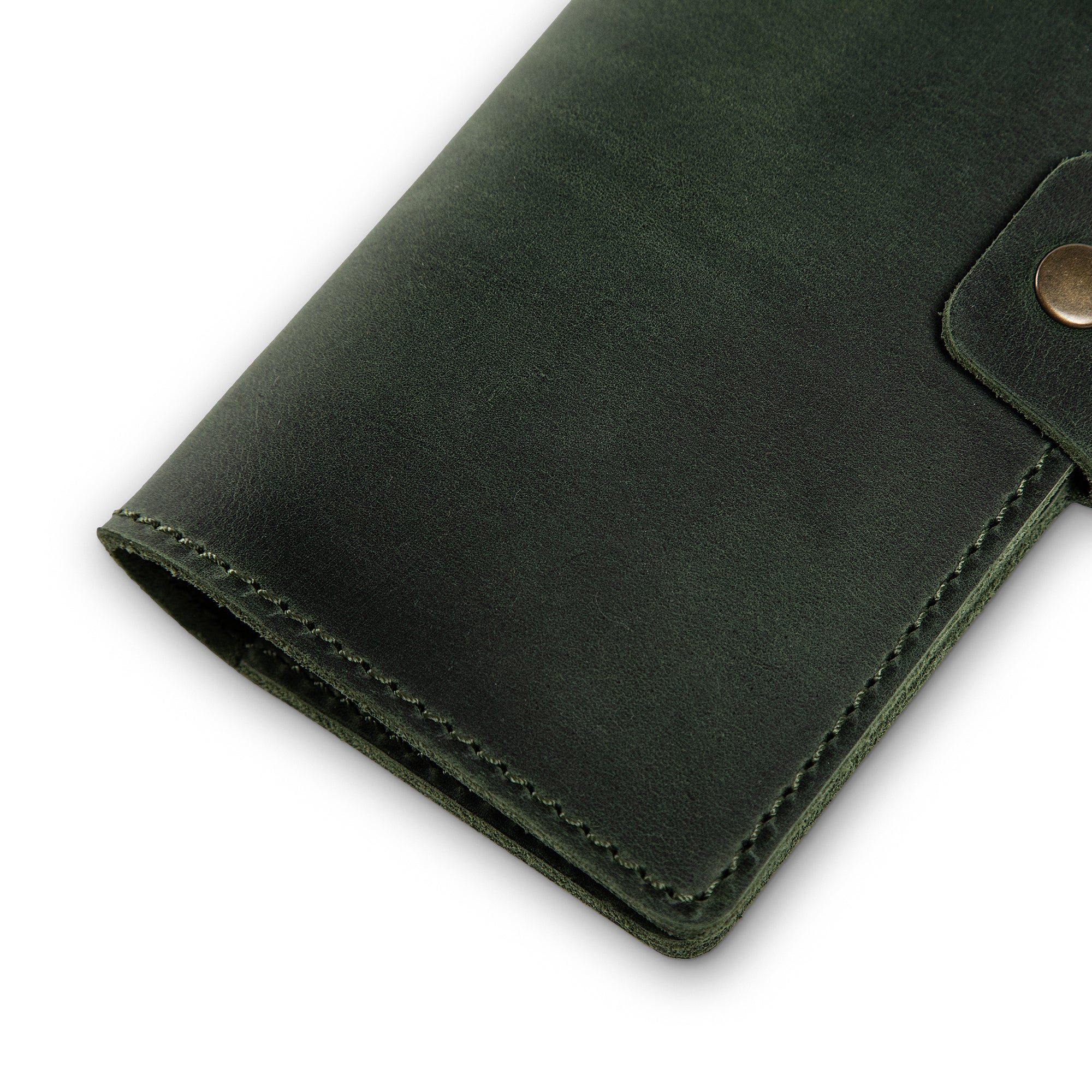 Clark Leather Checkbook Cover | Green - Image 5