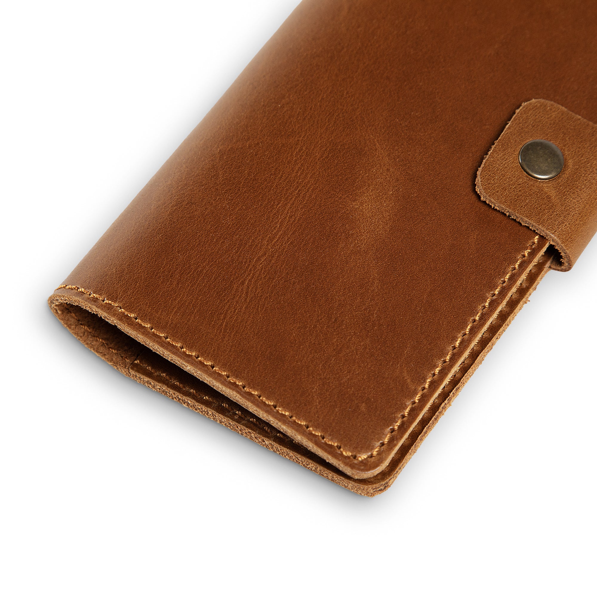 Clark Leather Checkbook Cover | Mustard Brown - Image 5