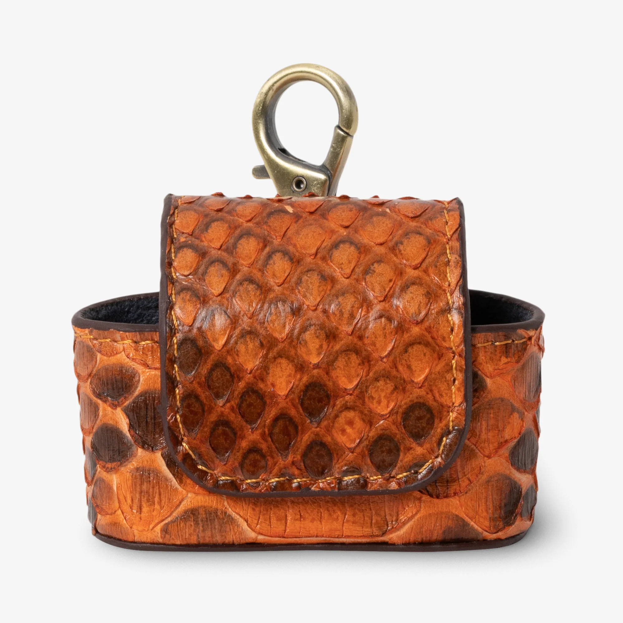 Coil Python Leather AirPods Case | Sunset