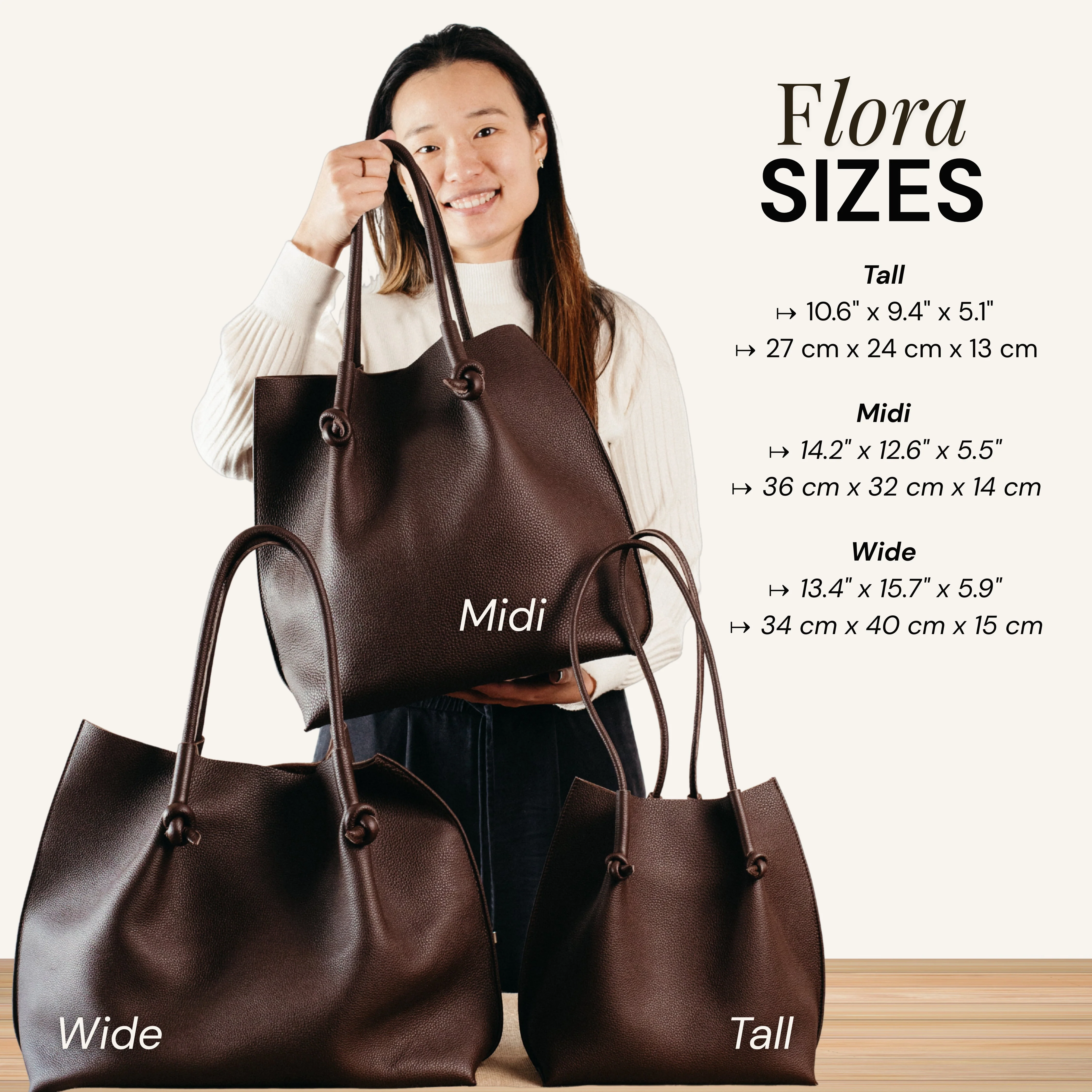 Flora Everyday Leather Tote | Smooth Calf Orange - Image 7