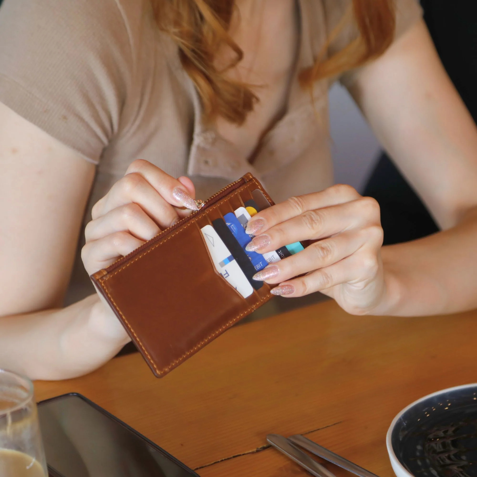 Isabel | Leather Card Case Wallet | Arizona Black - Image 4