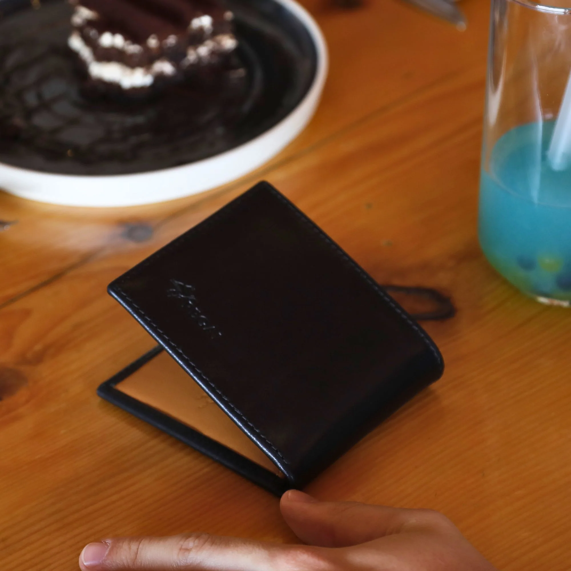 Leather Designer Wallet | Dymnos Black | Edward - Image 4