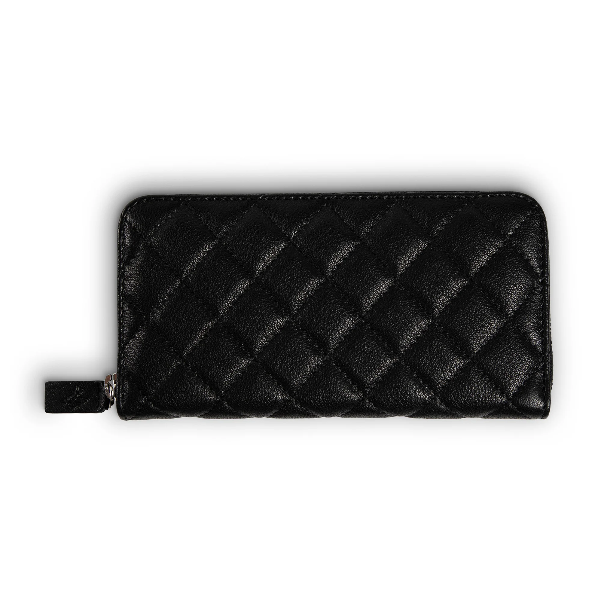 Leather Quilted Women's Wallet | Nicon Black | Sherry - Image 5