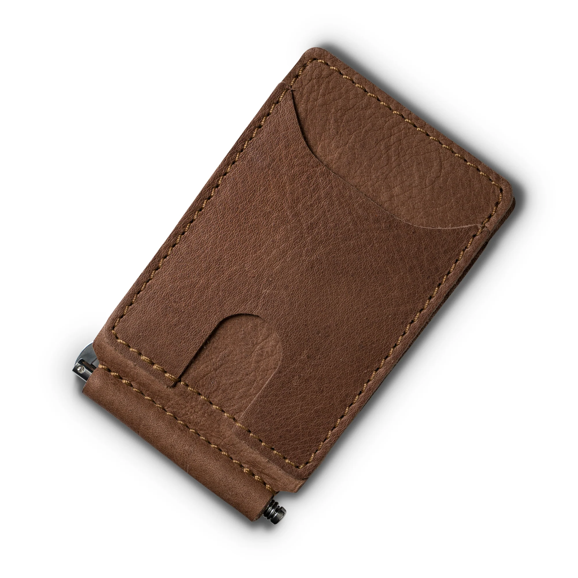 Leather Moneyclip Wallet  | Mocha | Max - Image 3