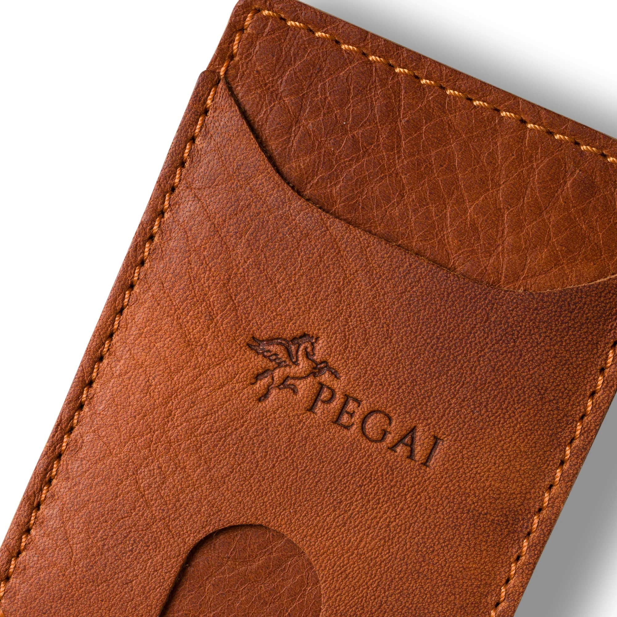 Leather Moneyclip Wallet | Rust | Max - Image 3