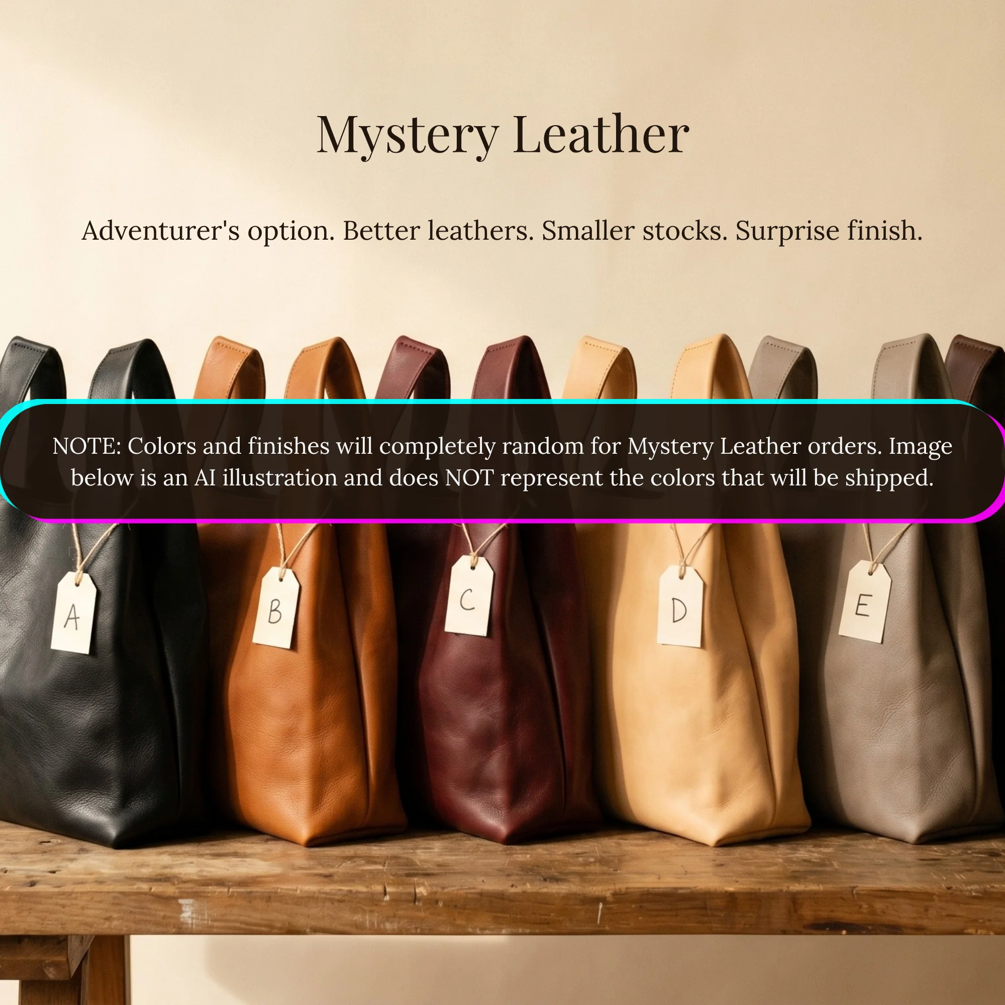 Poşet Leather Grocery Bag | Mystery Leather